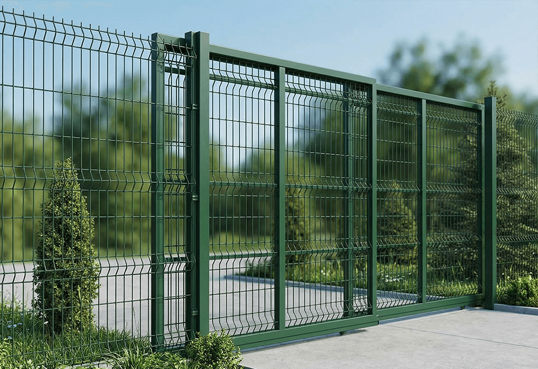 Poartă Glisantă Telescopică  Plasă Bordurata  — Anthracite grey, Chocolate brown, Stone grey