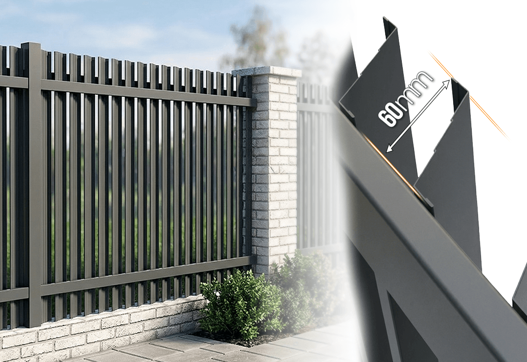 Gard Jaluze Vertical GJ/60 — Anthracite grey, Chocolate brown