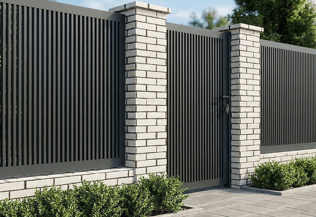 Portiță Profile Verticale 40x20 — Jet black, Stone grey, Basalt grey