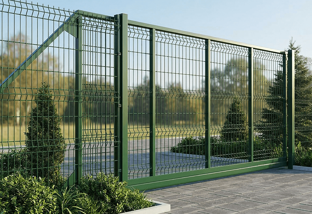 Poarta Autoportantă Plasă Bordurata  — Anthracite grey, Chocolate brown, Stone grey