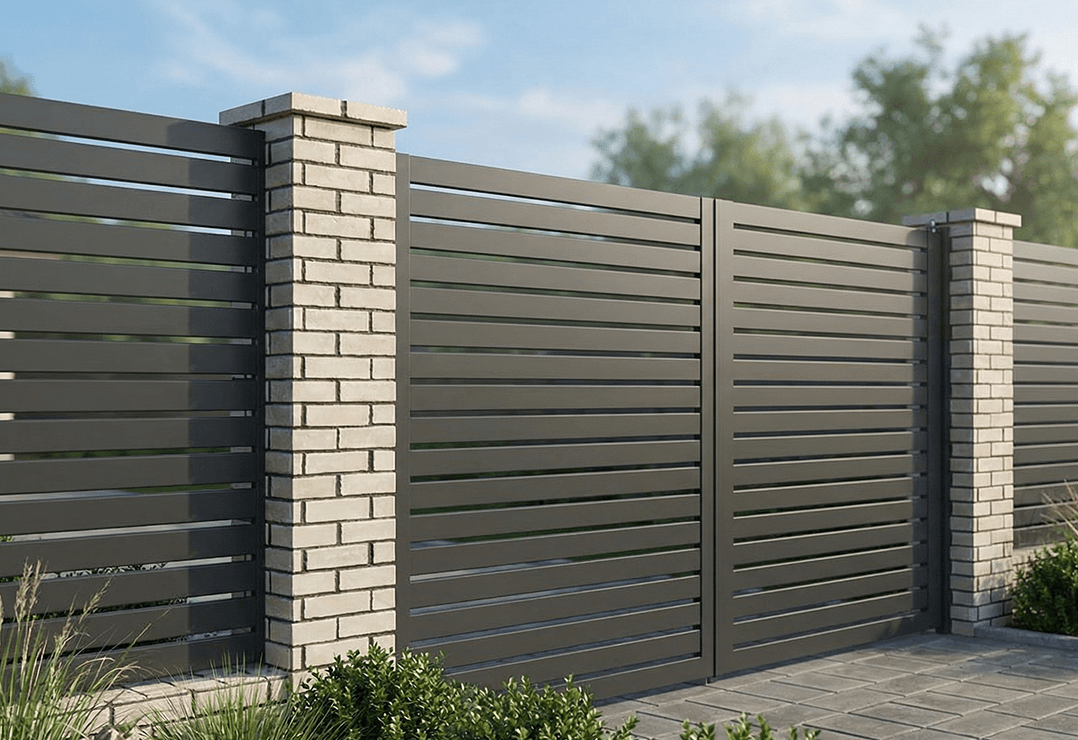 Poartă Batantă Profile Orizontale — Anthracite grey, Chocolate brown, Stone grey