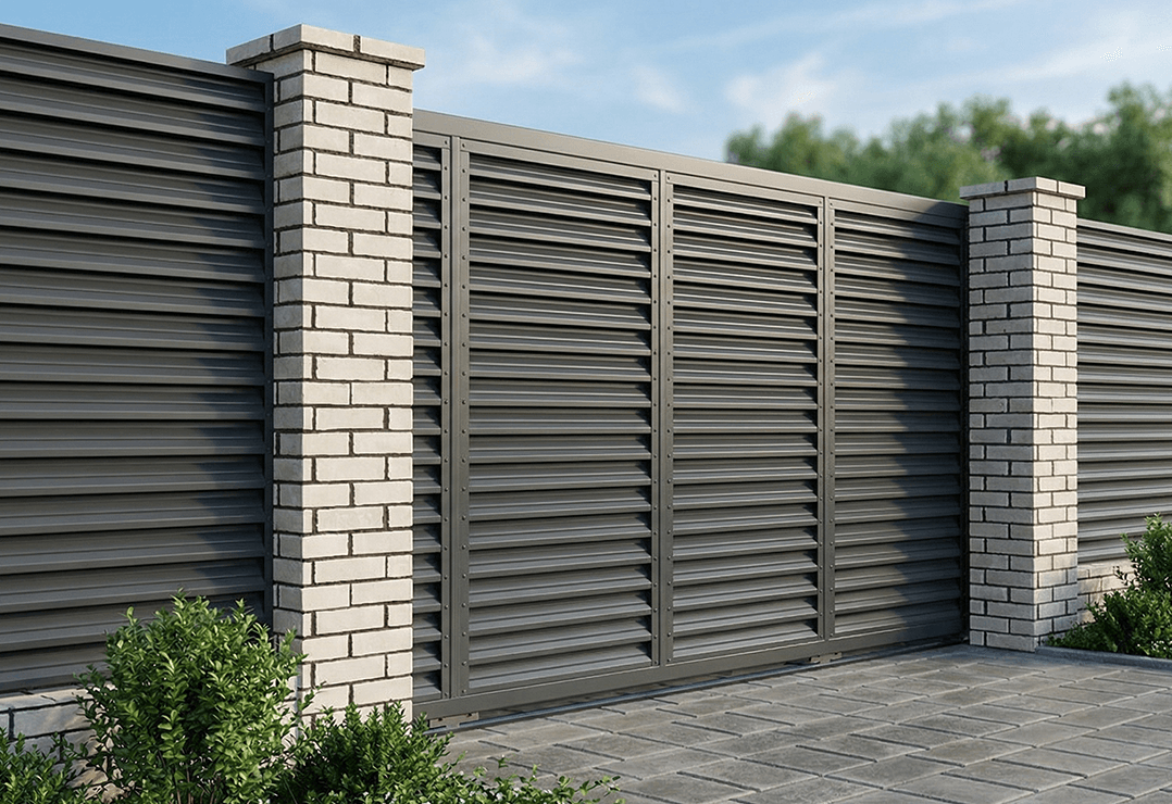 Poartă Glisantă Jaluze  — Anthracite grey, Chocolate brown, Stone grey