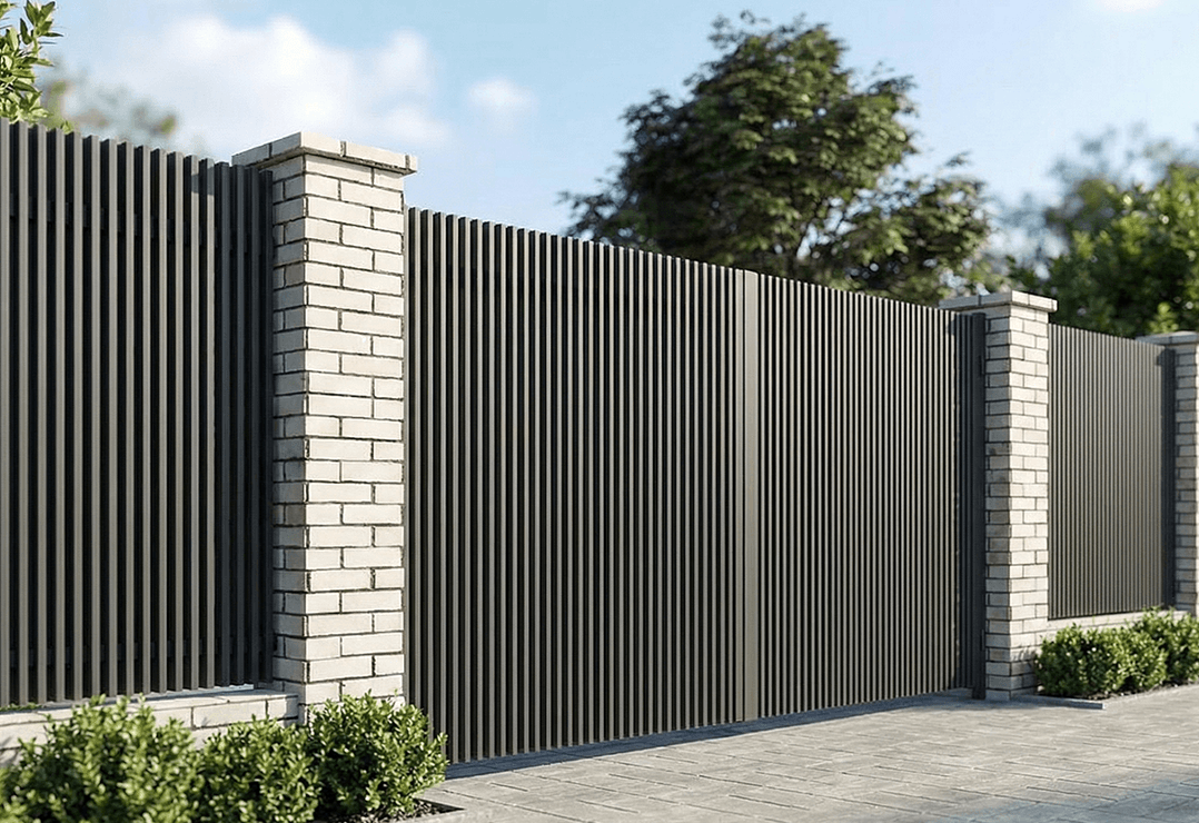 Poartă Batantă Profile Verticale 40x20 — Jet black, Stone grey, Basalt grey