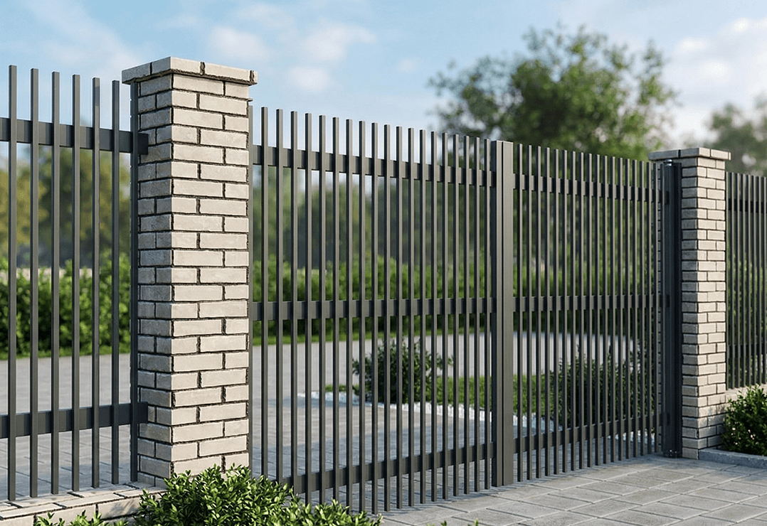 Poartă Batantă Profile Verticale 20x20 — Jet black, Stone grey, Basalt grey