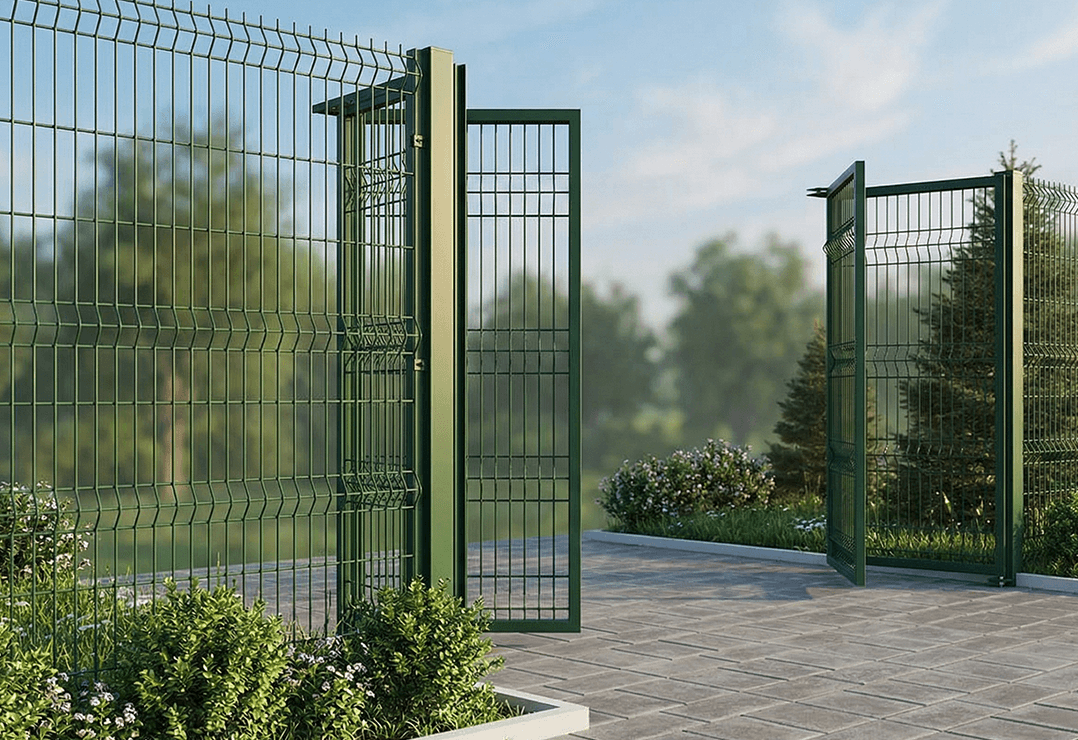 Poartă Bi-Folding Plasă Bordurata  — Anthracite grey, Chocolate brown, Stone grey