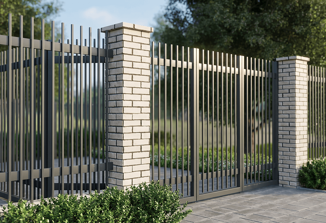 Poartă Glisantă Articulată  Profile Verticale 20x20 — Jet black, Stone grey, Basalt grey