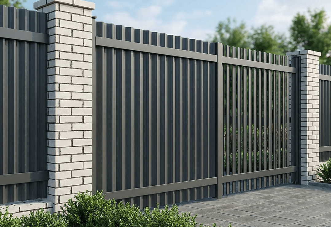 Poartă Batantă Jaluze Verticale — Chocolate brown, Anthracite grey, Stone grey