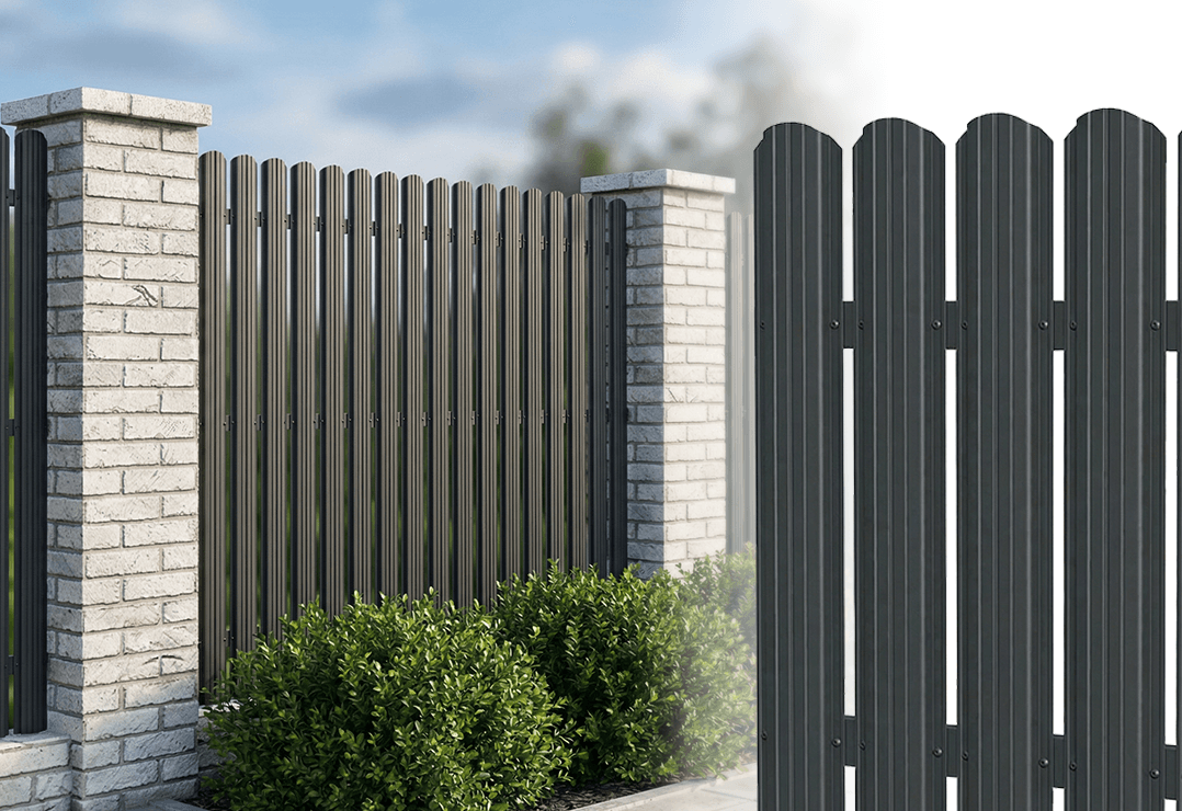 Gard Șipcă — Anthracite grey, Chocolate brown, Stone grey