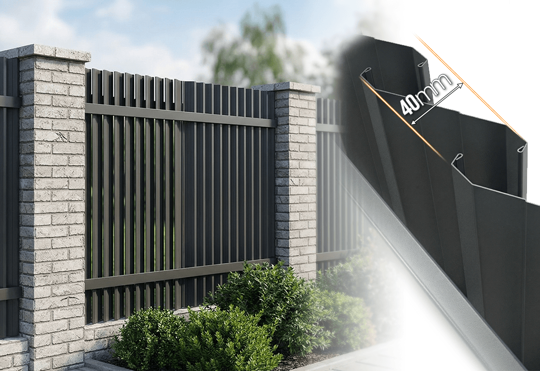 Gard Jaluze Vertical GJ/40 — Anthracite grey, Chocolate brown