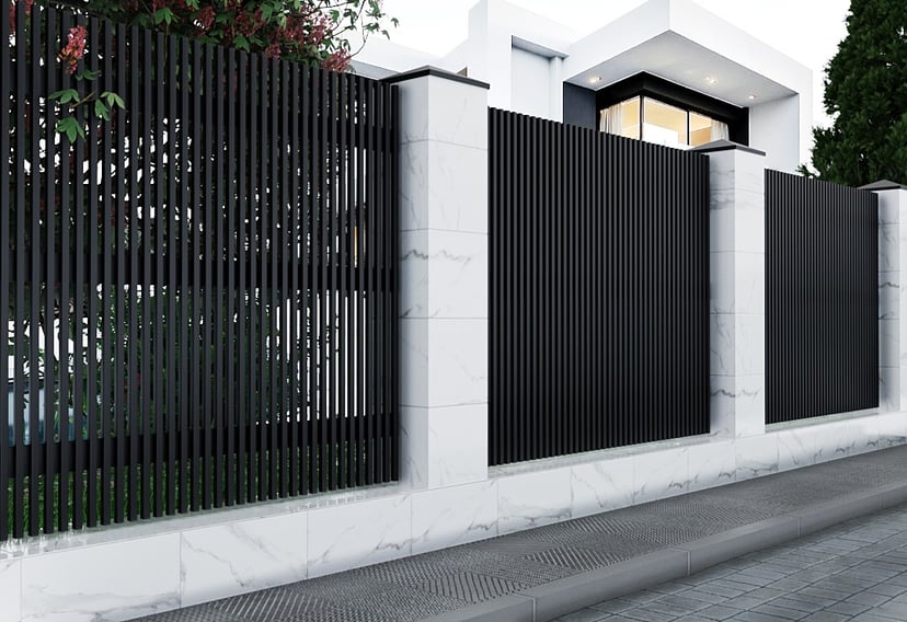 Gard Jaluze Vertical GJ/40 — Design Clasic cu Lamele Verticale - 4