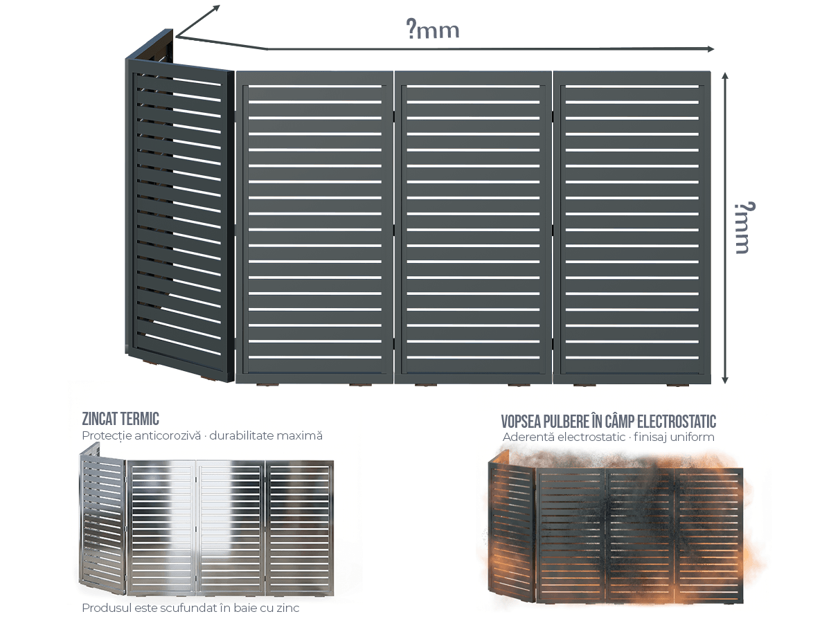 Poartă Glisantă Articulată Profile Orizontale - Poartă Glisantă Articulată Profile Orizontale la COMANDĂ