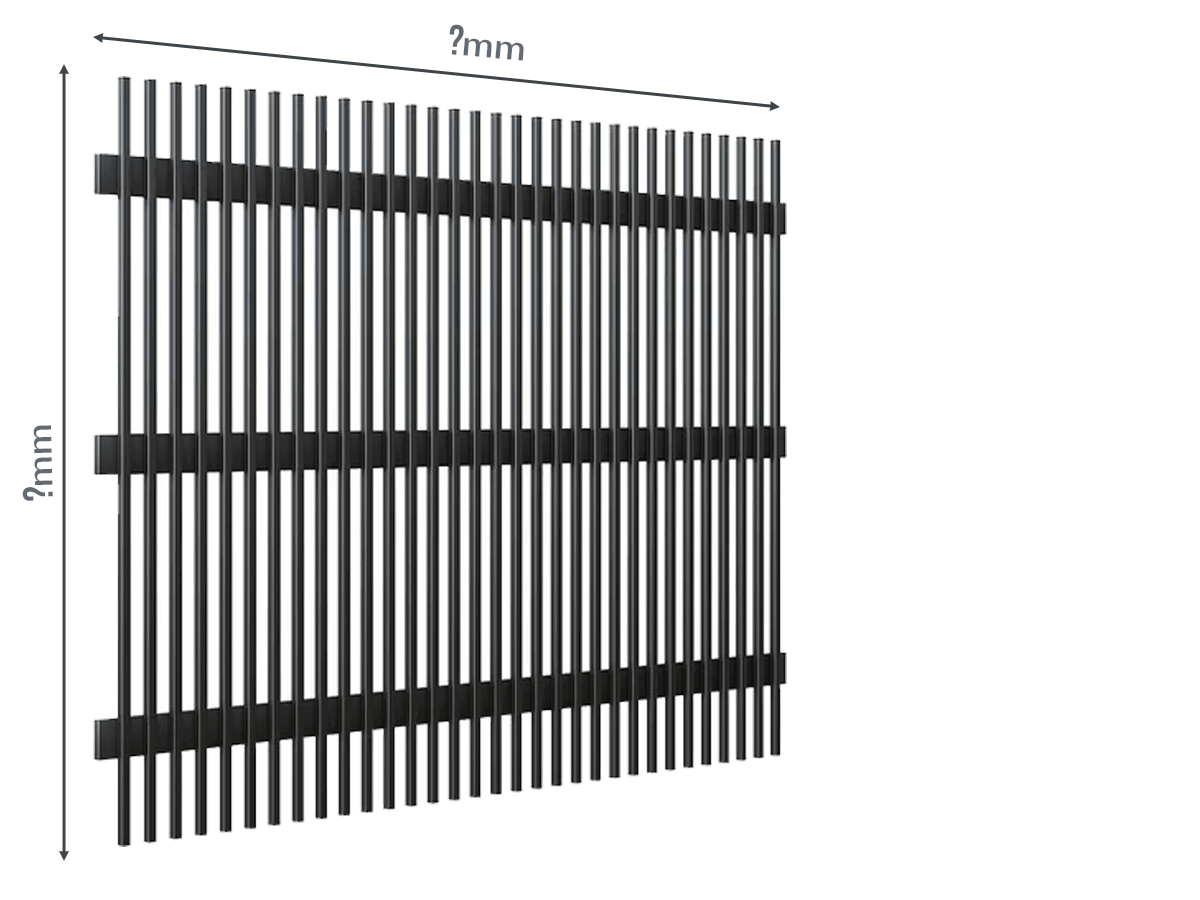 Gard Profilat Vertical 20x20 PAS 40 - Dimensiuni la COMANDA