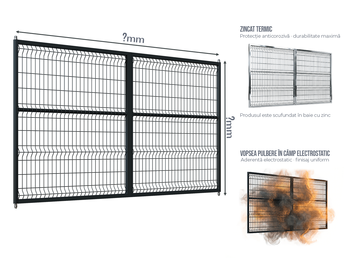 Poartă Batantă Plasă Bordurata - Poarta Batanta Plasă Bordurata la COMANDĂ