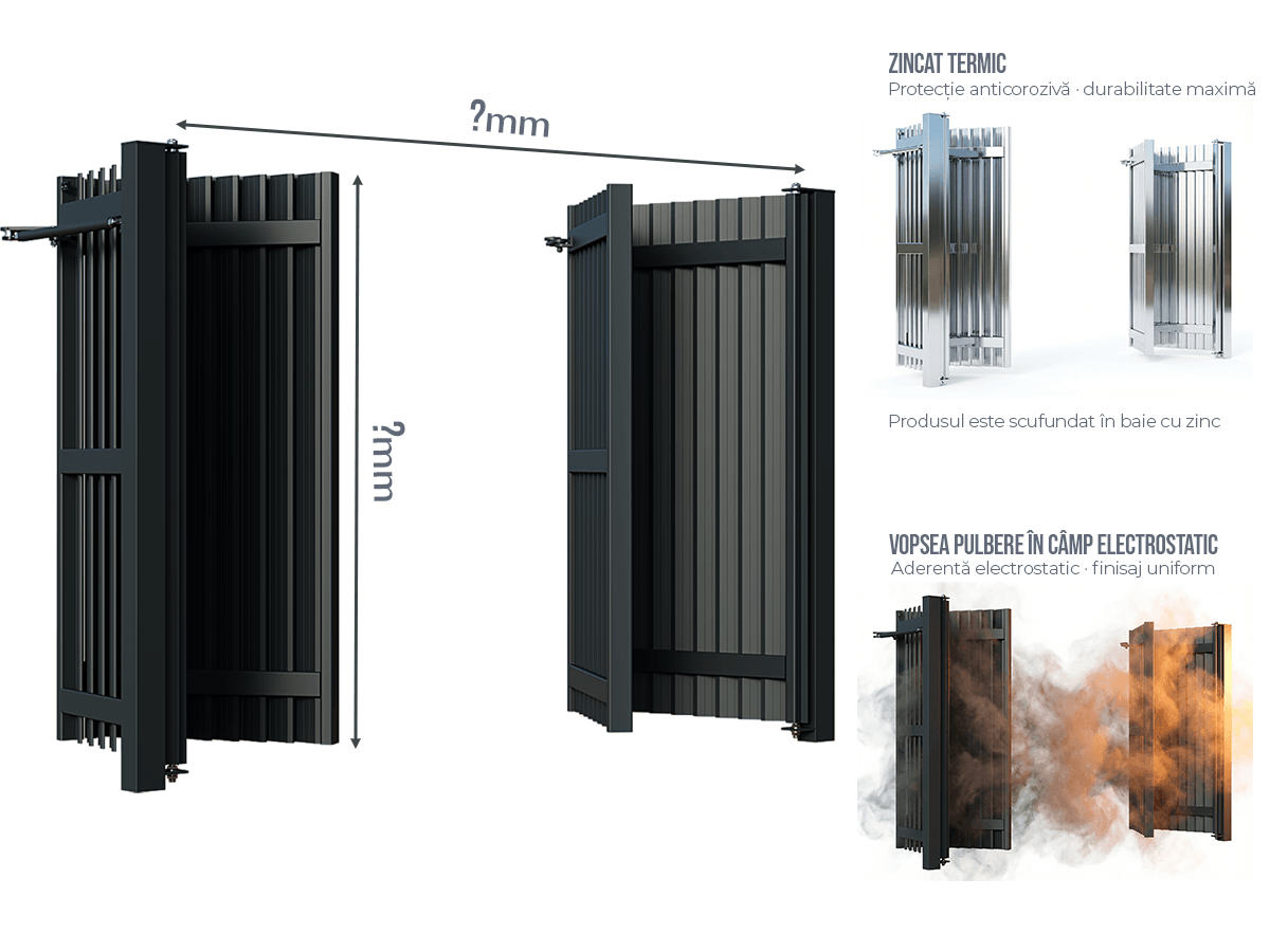 Poartă Bi-Folding Jaluze Verticale - Poartă Bi-Folding Jaluze Verticale la COMANDĂ