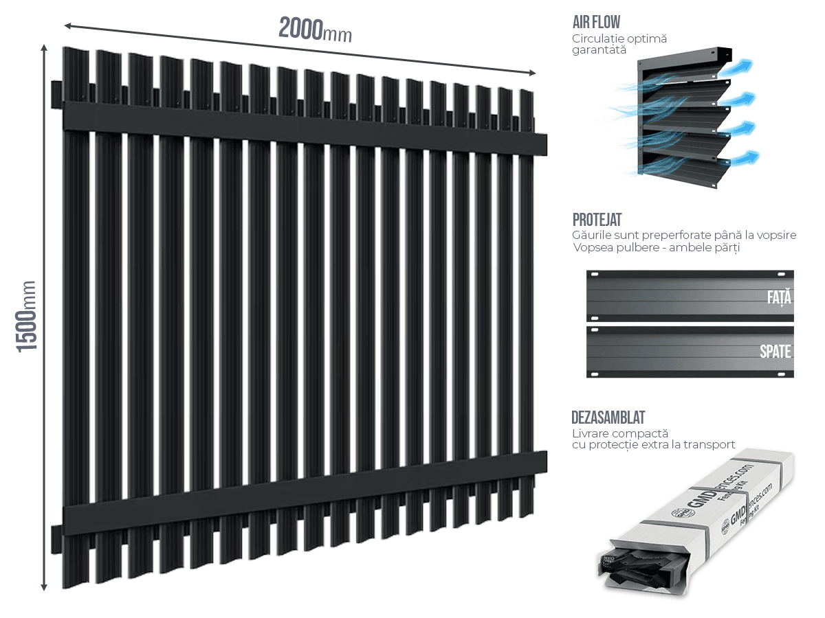 Gard Jaluze Vertical - Gard Jaluze Vertical Pas 110