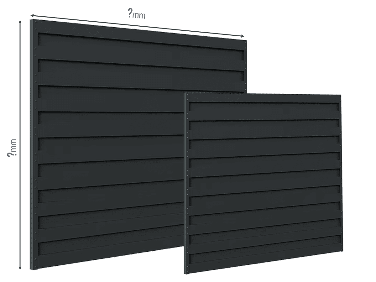 Gard Profilat Orizontal 100mm DUBLU - Dimensiuni la COMANDA