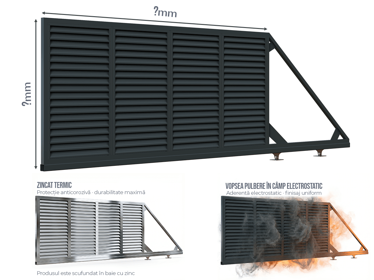 Poartă Autoportantă Jaluze - Poartă Autoportantă Jaluze la COMANDĂ