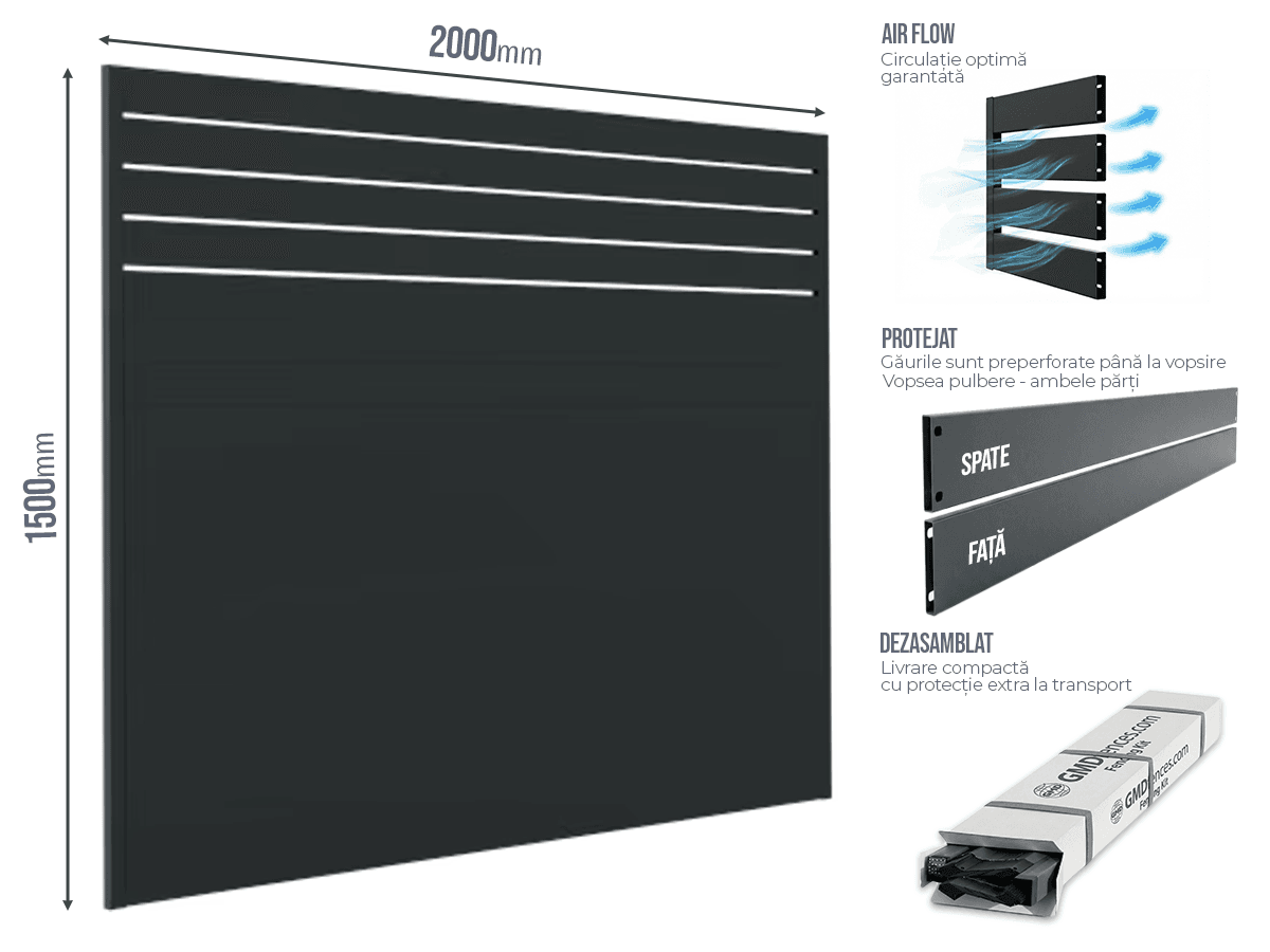 Gard Profilat Orizontal MIX — Gard Profilat Orizontal MIX
