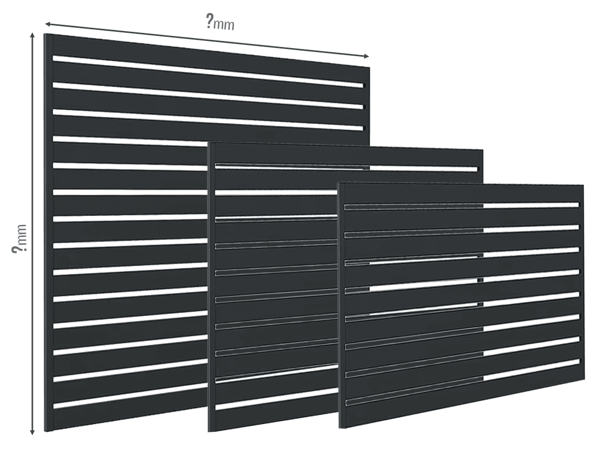 Gard Profilat Orizontal 80mm - Dimensiuni la COMANDA
