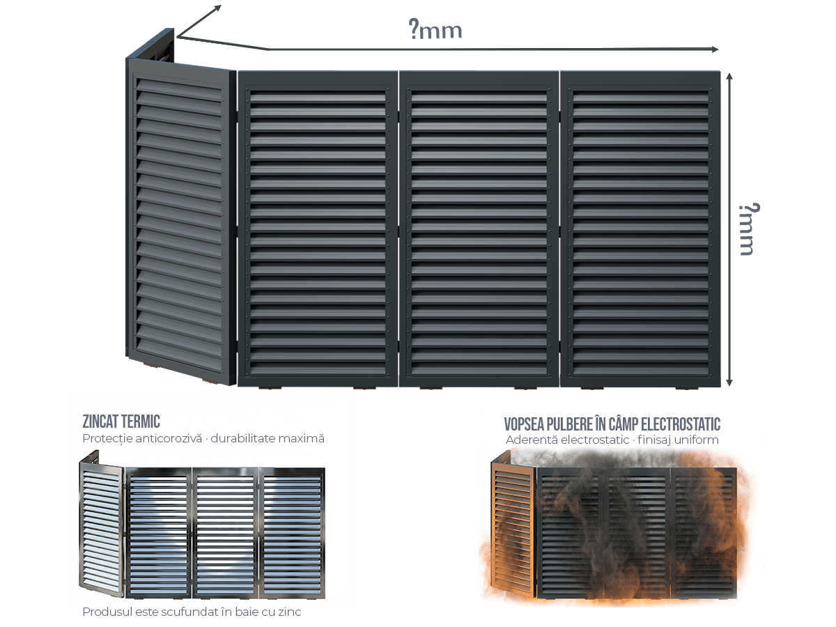 Poartă Glisantă Articulată Jaluze - Poartă Glisantă Articulată Jaluze la COMANDĂ