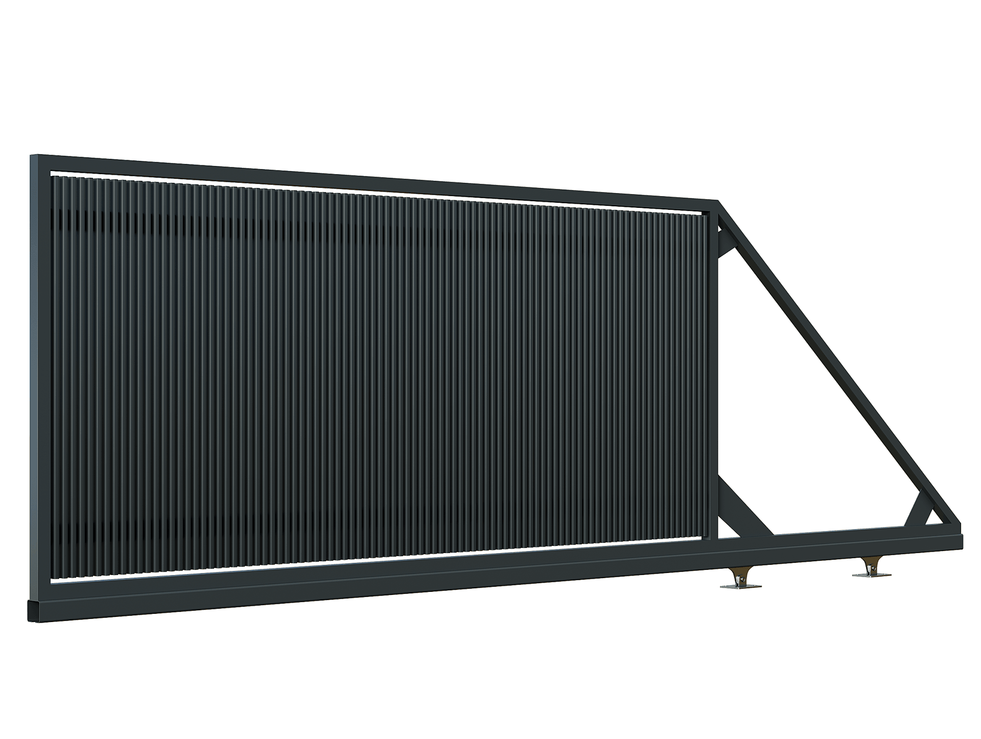 Poarta Autoportantă Profile Verticale 40x20 - Poartă Autoportantă Jaluze