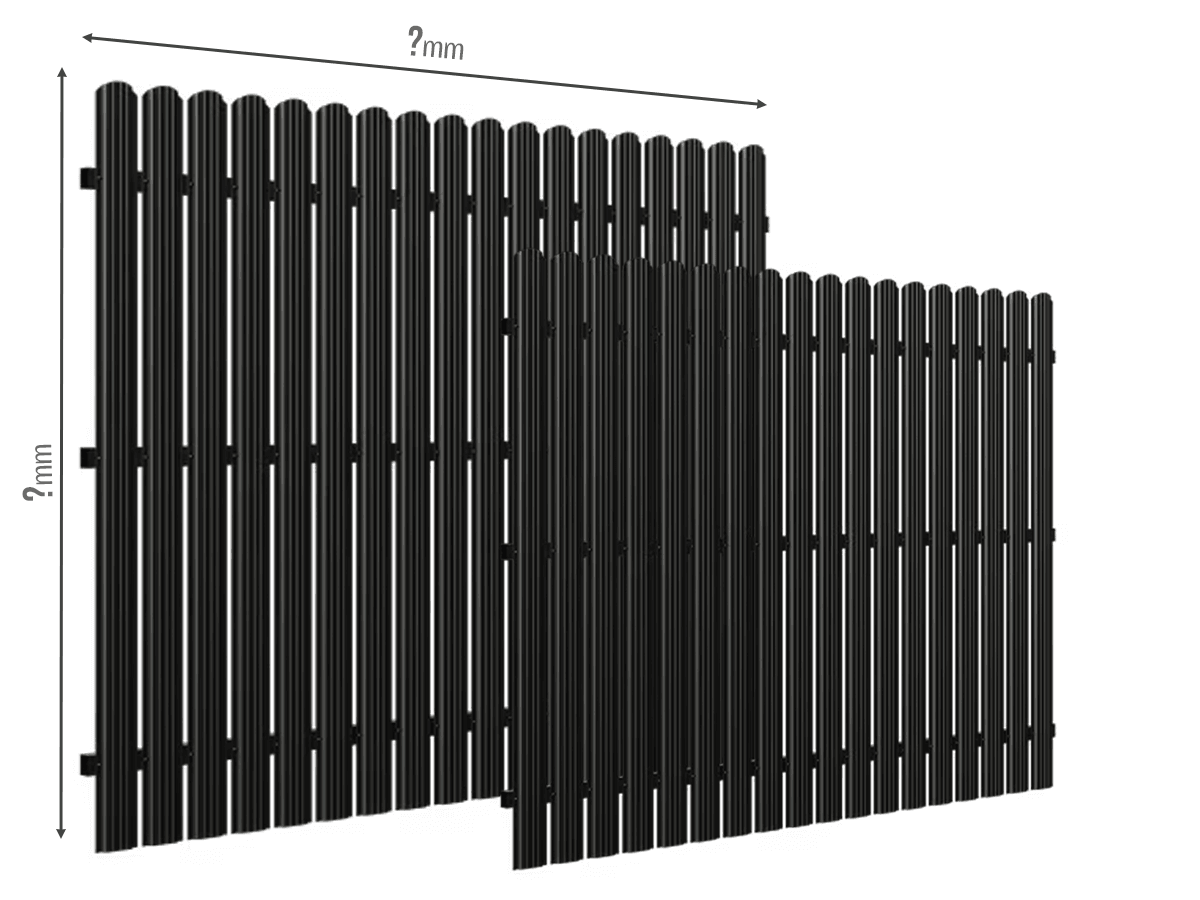 Gard Șipcă - Dimensiuni la COMANDA