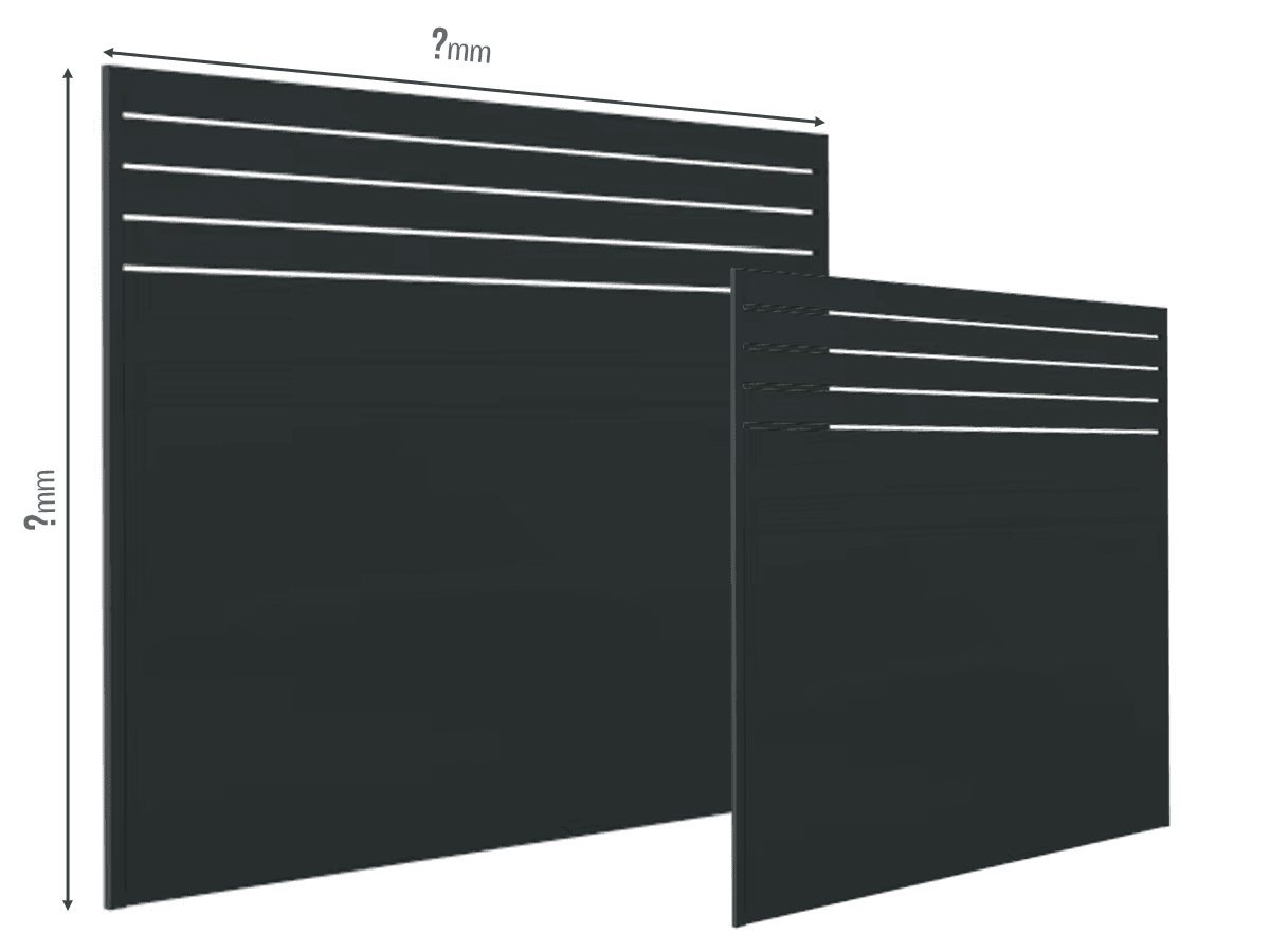 Gard Profilat Orizontal MIX — Dimensiuni la COMANDA
