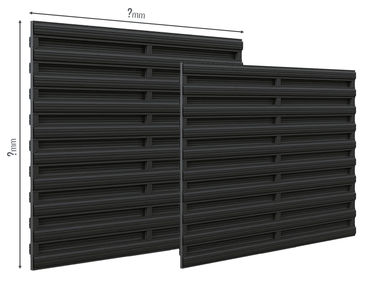 Gard Șipcă Orizontal DUBLU - Dimensiuni la COMANDA