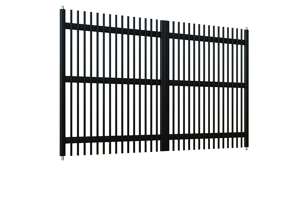 Poartă Batantă Profile Verticale 20x20 - Poarta Batanta Profile Verticale 20x20 fără stîlpi
