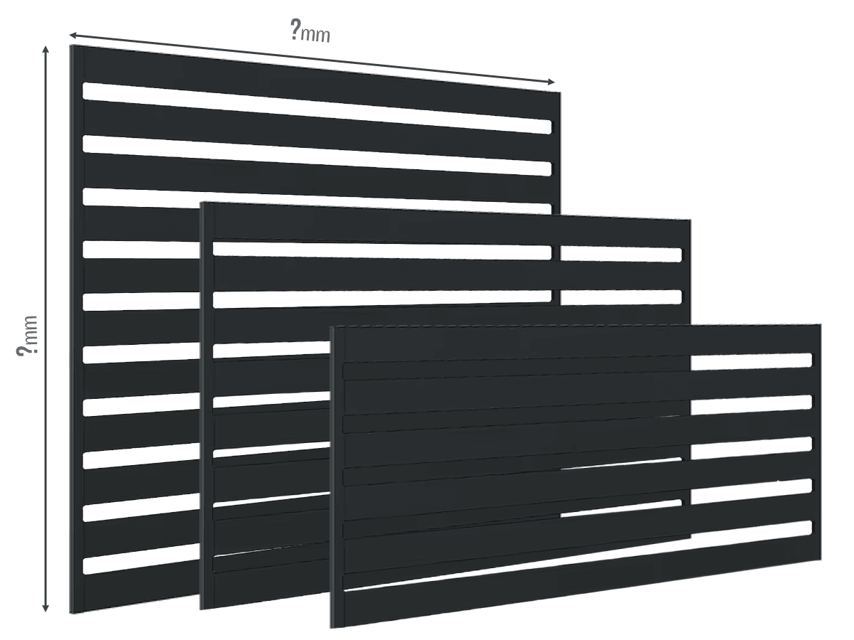 Gard Profilat Orizontal 100mm - Dimensiuni la COMANDA