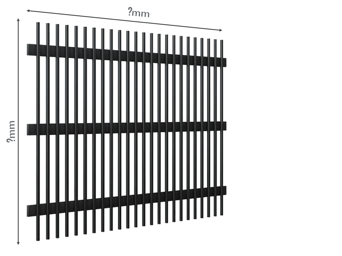 Gard Profilat Vertical 20x20 PAS 60 - Dimensiuni la COMANDA
