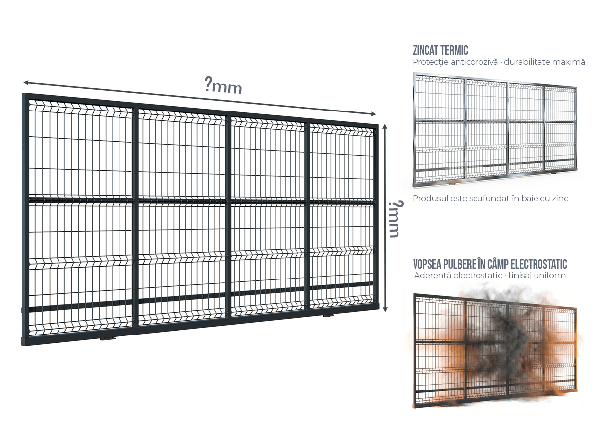 Poartă Glisantă Plasă Bordurata - Poartă Glisantă Plasă Bordurata la COMANDĂ