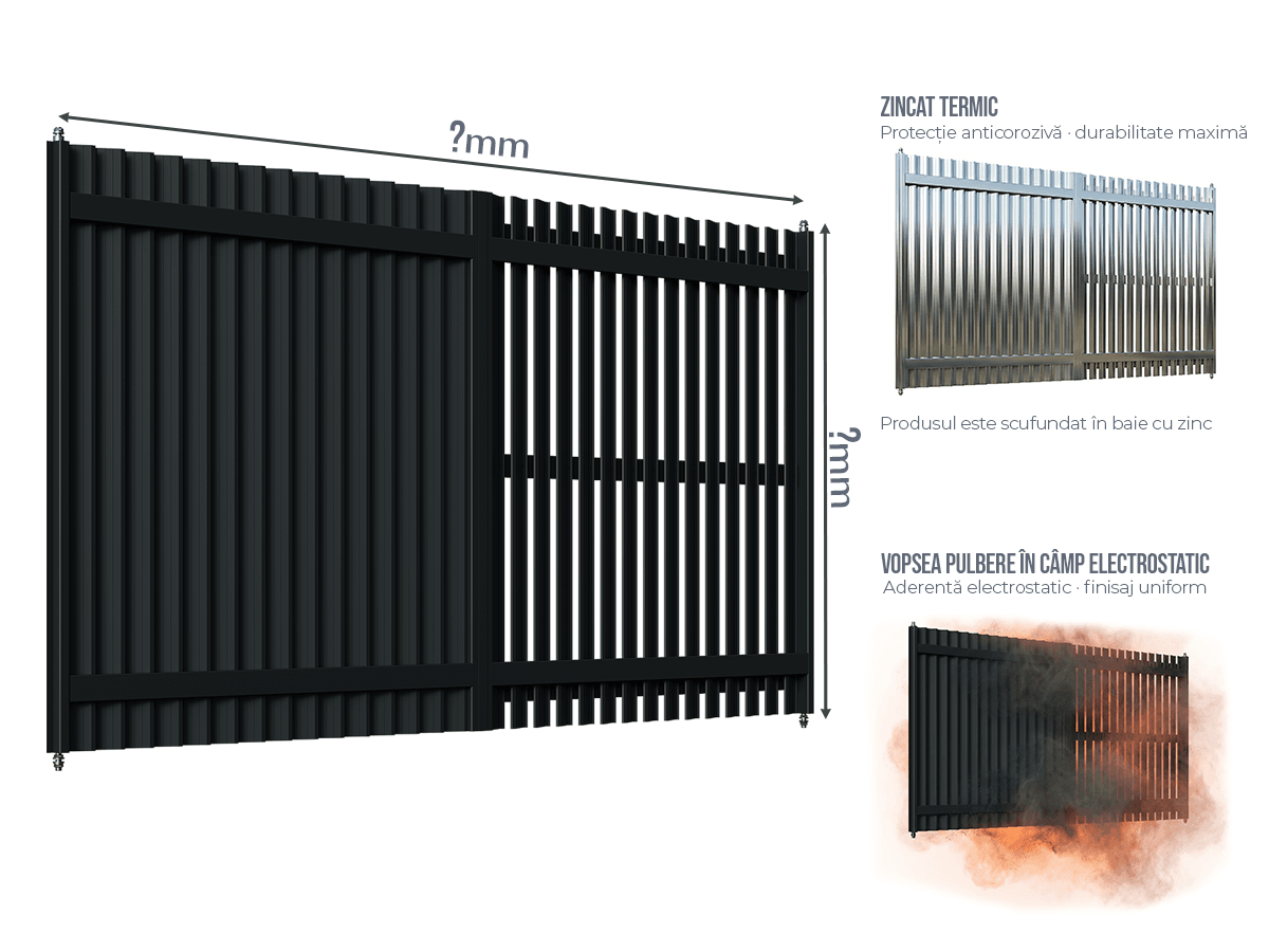 Poartă Batantă Jaluze Verticale - Poarta Batanta Jaluze Verticale la COMANDĂ