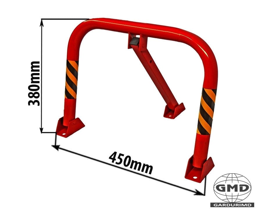 Blocator de Parcare Manual 380x450 mm — Blocator de parcare manual 380x450 mm Signal red